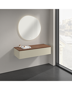 Villeroy und Boch Antao Sideboard K41002HJ 120x26,8x50cm, Waschbeckenplattenfarbe warm walnut, silk grey matt lacquer