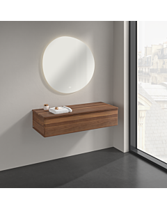 Villeroy &amp; Boch Antao Sideboard K41002HM 120x26.8x50cm, washbasin top color warm walnut, warm walnut