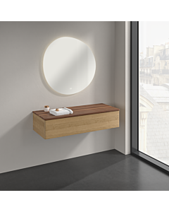 Villeroy &amp; Boch Antao Sideboard K41002HN 120x26.8x50cm, washbasin top color warm walnut, honey oak