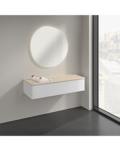 Villeroy &amp; Boch Antao Sideboard K41003GF 120x26.8x50cm, washbasin top color botticino, glossy white lacquer