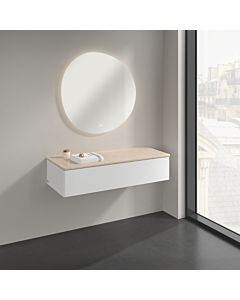 Villeroy &amp; Boch Antao sideboard K41003MT 120x26.8x50cm, washbasin top color botticino, white matt lacquer