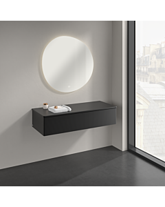 Villeroy &amp; Boch Antao Sideboard K41100PD 120x26.8x50cm, washbasin top color lacquer, black matt lacquer