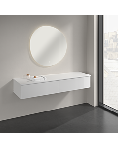 Villeroy und Boch Antao Sideboard K42000GF 160x26,8x50cm, Waschbeckenplattenfarbe Lack, glossy white lacquer