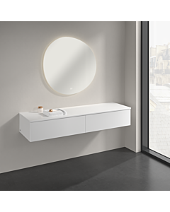 Villeroy &amp; Boch Antao sideboard K42000MT 160x26.8x50cm, washbasin top color lacquer, white matt lacquer