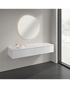 Villeroy &amp; Boch Antao sideboard K42100GF 160x26.8x50cm, washbasin top color lacquer, glossy white lacquer