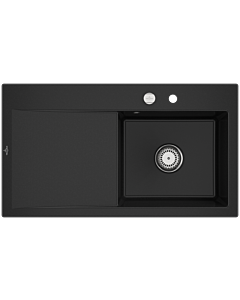 Villeroy und Boch Subway Style 50 built-in sink 335102J0 right, with waste set, pop-up waste, 900 x 510 mm, chromite CeramicPlus