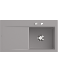 Villeroy und Boch Subway Style 50 built-in sink 335102KD right, with waste set, pop-up waste, 900 x 510 mm, fossil CeramicPlus