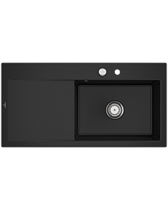 Villeroy und Boch Subway Style 60 sink 336102J0 basin right, pop-up waste, 1000 x 510 mm, Chromite