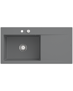 Villeroy und Boch Subway Style 60 built-in sink 336202SL basin left, drain fitting with eccentric operation, 1000 x 510 mm, Stone