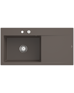 Villeroy und Boch Subway Style 60 built-in sink 336202TR basin left, drain fitting with eccentric operation, 1000 x 510 mm, Timber