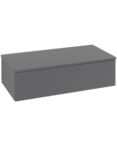 Villeroy und Boch sous vasque Antao L40100GK 100x26,8x50cm, plan vasque laqué, laqué mat anthracite