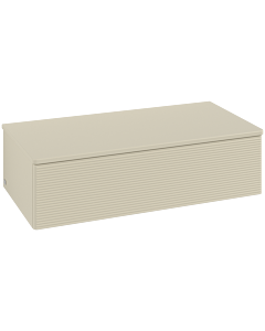 Villeroy und Boch Antao vanity unit L40100HJ 100x26.8x50cm, washbasin top color lacquer, silk grey matt lacquer