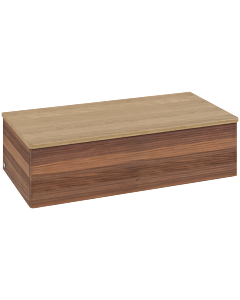 Villeroy und Boch sous vasque Antao L40101HM 100x26,8x50cm, plan vasque couleur chêne miel, noyer chaud