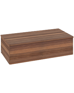 Meuble sous vasque Villeroy und Boch L40102HM 100x26,8x50cm, plan vasque couleur noyer chaud, noyer chaud