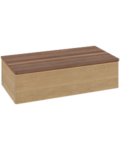 Villeroy und Boch sous vasque Antao L40102HN 100x26,8x50cm, plan vasque couleur noyer chaud, chêne miel
