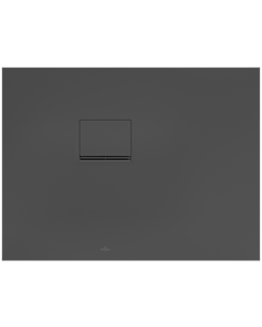 Villeroy & Boch Squaro Infinity Duschwanne UDQ1075SQI2LV1S, 100 x 75 x 4 cm, anthrazit