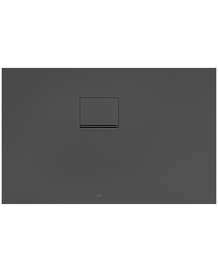 Villeroy & Boch Squaro Infinity Duschwanne UDQ1170SQI2LV1S, 110 x 70 x 4 cm, anthrazit