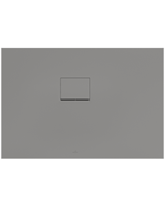 Villeroy & Boch Squaro Infinity Duschwanne UDQ1175SQI2LV3S, 110 x 75 x 4 cm, grau