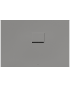 Villeroy & Boch Squaro Infinity Duschwanne UDQ1175SQO2RV3S, 110 x 75 x 4 cm, grau