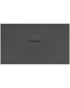 Villeroy & Boch Squaro Infinity Duschwanne UDQ1270SQI2BV1S, 120 x 70 x 4 cm, anthrazit