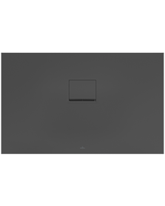 Villeroy & Boch Squaro Infinity Duschwanne  UDQ1275SQI2BV1S, 120 x 75 x 4 cm, anthrazit