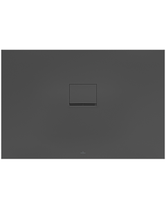 Villeroy & Boch Squaro Infinity douche UDQ1280SQI2V1S , 120x80x4 cm, anthracite antidérapant