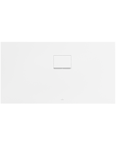 Villeroy und Boch Squaro Infinity Shower tray UDQ1370SQI2RVRW 130 x 70 x 4 cm, Stone White, corner installation right against wall