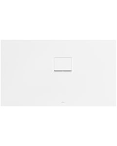 Villeroy und Boch Squaro Infinity Duschwanne UDQ1375SQI2RVRW 130 x 75 x 4 cm, Stone White, Eck-Einbau rechts gegen Wand