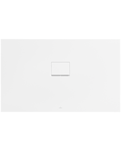 Villeroy und Boch Squaro Infinity Receveur de douche UDQ1380SQI2IVRW 130 x 80 x 4 cm, Blanc pierre, pour montage à fleur Plomberie