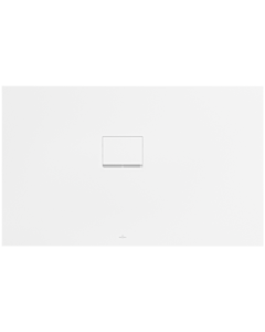 Receveur Squaro Infinity douche UDQ1380SQI2LVRW 130 x 80 Villeroy und Boch 4 cm, Blanc Pierre, installation en angle gauche contre le mur