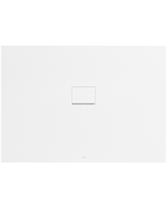 Villeroy und Boch Squaro Infinity Receveur de douche UDQ1410SQI2IVRW 140 x 100 x 4 cm, Blanc pierre, pour montage à fleur Plomberie