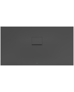 Villeroy & Boch Squaro Infinity Duschwanne UDQ1475SQI2BV1S, 140 x 75 x 4 cm, anthrazit