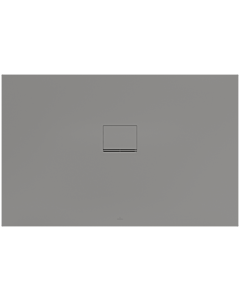 Villeroy und Boch Squaro Infinity Receveur de douche UDQ1490SQI2MV3S 140 x 90 x 4 cm, gris, dimensions pour montage encastré Plomberie