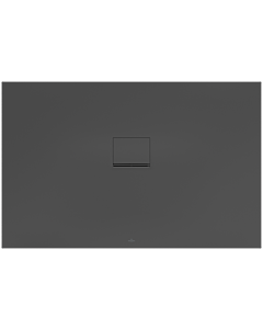 Villeroy & Boch Squaro Infinity douche UDQ1490SQI2V1S , 140x90x4 cm, anthracite antidérapant