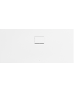 Receveur Squaro Infinity douche UDQ1570SQI2RVRW 150 x 70 Villeroy und Boch 4 cm, Blanc pierre, installation en angle contre le mur