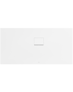 Receveur Squaro Infinity douche UDQ1575SQI2RVRW 150 x 75 Villeroy und Boch 4 cm, Blanc pierre, installation en angle contre le mur