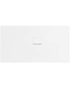 Receveur Squaro Infinity douche UDQ1580SQI2RVRW 150 x 80 Villeroy und Boch 4 cm, Blanc pierre, installation en angle contre le mur