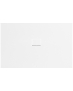 Villeroy und Boch Squaro Infinity Receveur de douche UDQ1610SQI2IVRW 160 x 100 x 4 cm, Blanc pierre, pour montage à fleur Plomberie