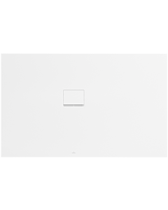 Squaro Infinity de douche UDQ1610SQI2LVRW 160 x 100 Villeroy und Boch 4 cm, blanc pierre, installation en angle gauche contre le mur