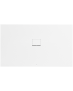 Villeroy und Boch Squaro Infinity Receveur de douche UDQ1710SQI2IVRW 170 x 100 x 4 cm, Blanc pierre, pour montage à fleur Plomberie