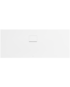 Receveur de Squaro Infinity UDQ1770SQI2LVRW 170 x 70 Villeroy und Boch 4 cm, Blanc Pierre, pose d&#39;angle contre le mur à gauche