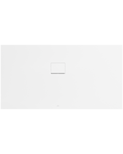 Receveur de Squaro Infinity UDQ1790SQI2LVRW 170 x 90 Villeroy und Boch 4 cm, Blanc Pierre, pose d&#39;angle contre le mur à gauche