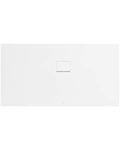 Villeroy und Boch Squaro Infinity Duschwanne UDQ1790SQI2RVRW 170 x 90 x 4 cm, Stone White, Eck-Einbau rechts gegen Wand