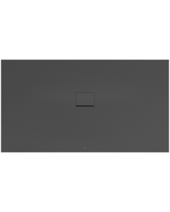 Villeroy & Boch Squaro Infinity douche UDQ1810SQI2V1S , 180x100x4 cm, anthracite antidérapant