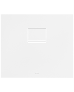 Villeroy und Boch Squaro Infinity Shower tray UDQ8070SQI2IVRW 80 x 70 x 4 cm, Stone White, for flush mounting Plumbing