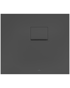 Villeroy & Boch Squaro Infinity Duschwanne UDQ8070SQIRV1S, 80 x 70 x 4 cm, anthrazit