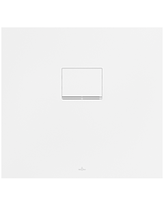 receveur de douche UDQ8075SQI2IVRW 80 x 75 Villeroy und Boch 4 cm, blanc pierre Squaro Infinity pour montage Plomberie