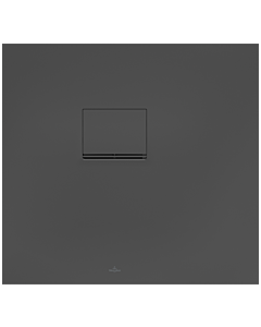 Villeroy & Boch Squaro Infinity Duschwanne UDQ8075SQI2LV1S, 80 x 75 x 4 cm, anthrazit