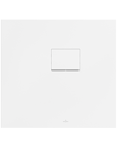 Villeroy und Boch Squaro Infinity Duschwanne UDQ8075SQI2RVRW 80 x 75 x 4 cm, Stone White, Eck-Einbau rechts gegen Wand