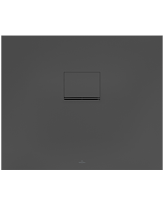 Villeroy & Boch Squaro Infinity Duschwanne UDQ9075SQI2BV1S, 90 x 75 x 4 cm, anthrazit